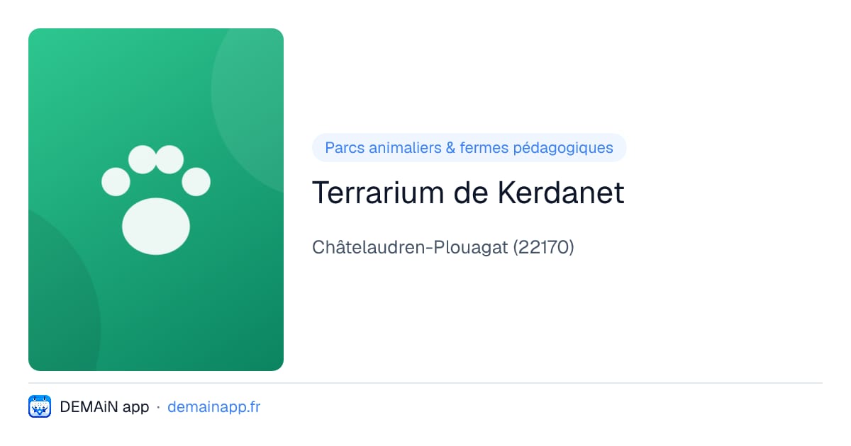 Terrarium de Kerdanet — Châtelaudren-Plouagat