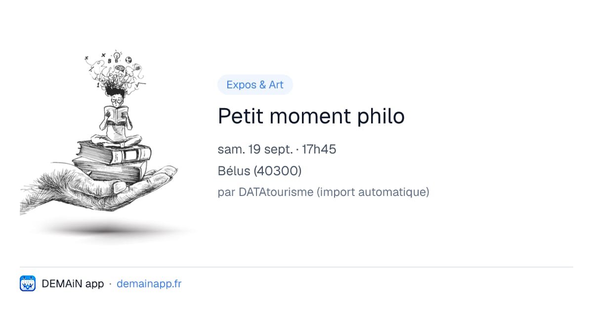 Petit moment philo — Bélus
