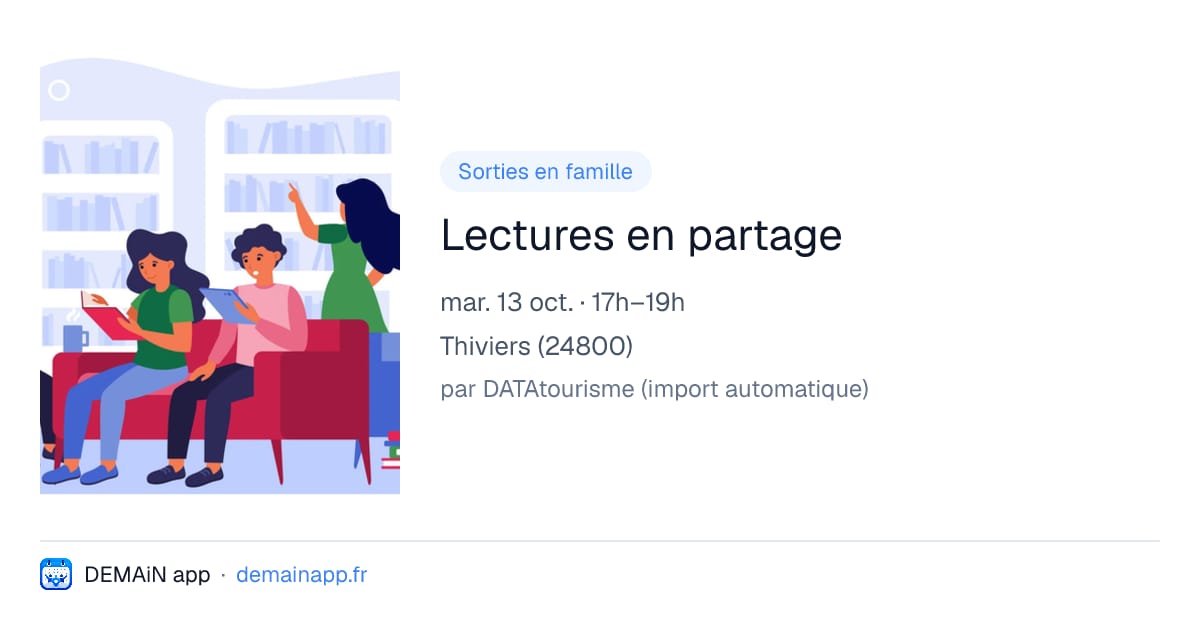 Lectures en partage — Thiviers