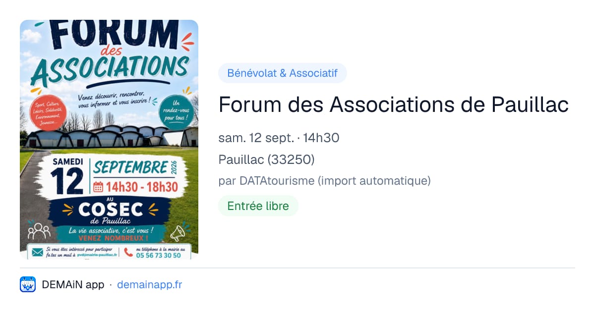 Forum des Associations de Pauillac — Pauillac