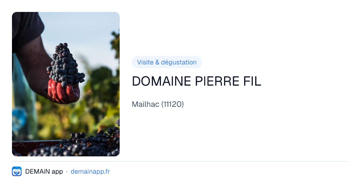 DOMAINE PIERRE FIL — Mailhac