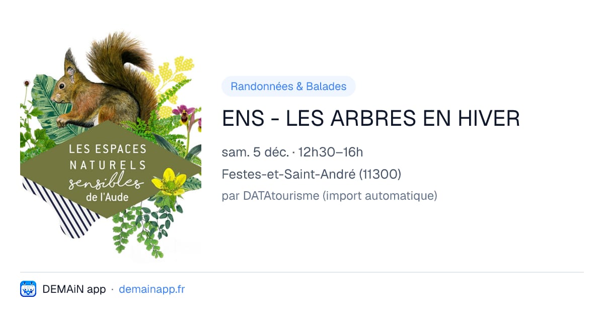 ENS - LES ARBRES EN HIVER — Festes-et-Saint-André