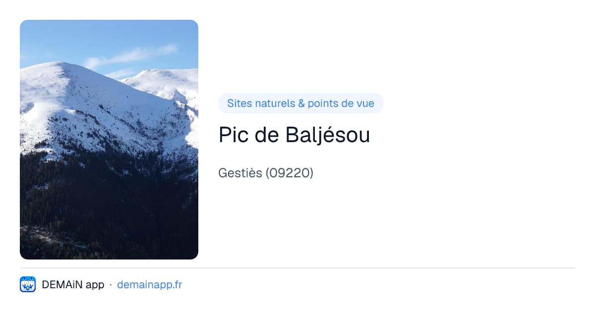 Pic de Baljésou — Gestiès