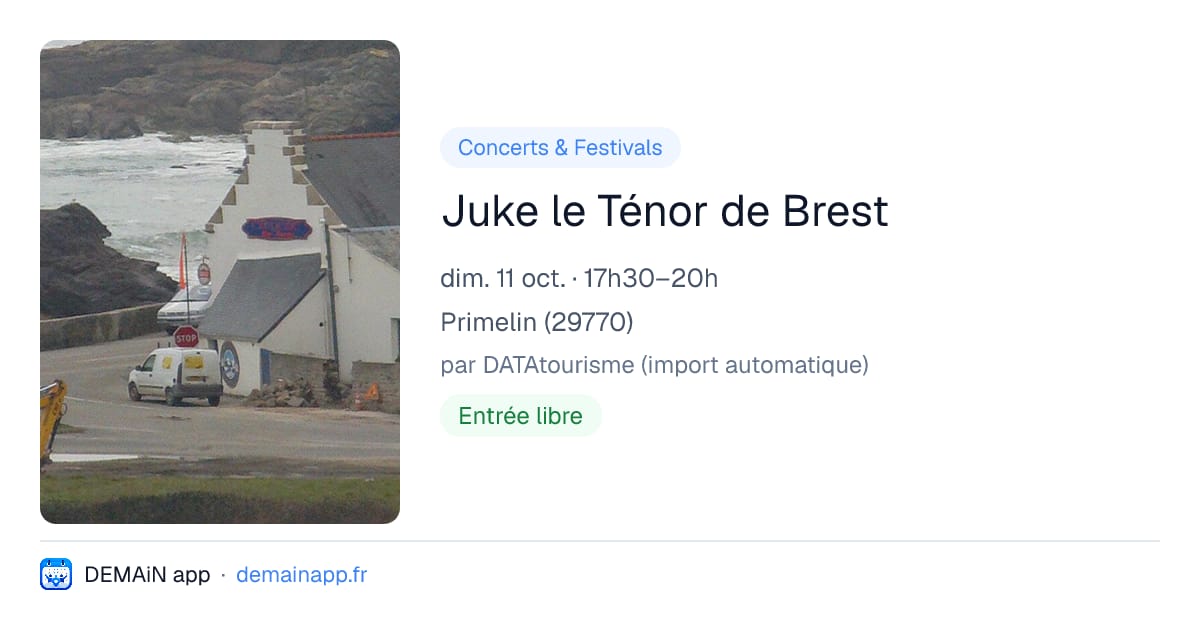 Juke le Ténor de Brest — Primelin