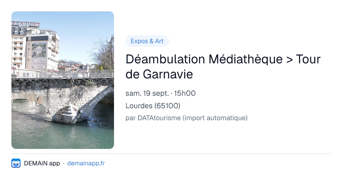 Déambulation Médiathèque > Tour de Garnavie — Lourdes