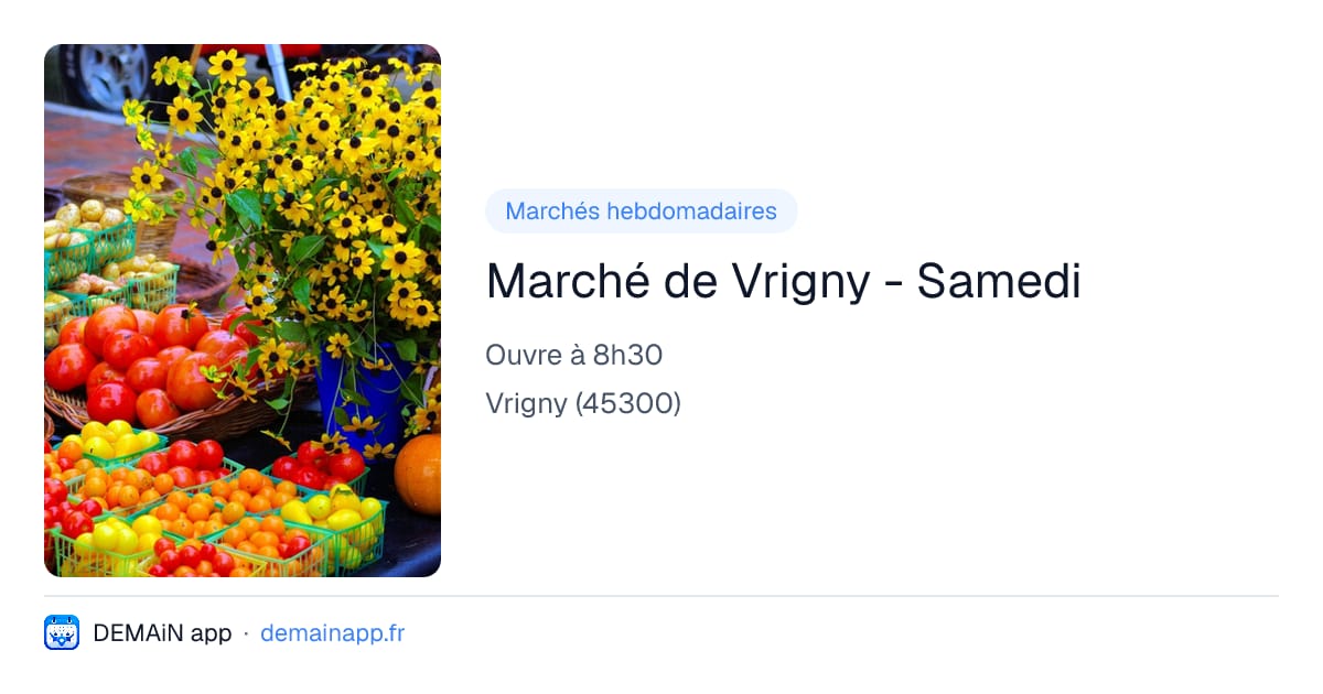 Marché de Vrigny - Samedi — Vrigny