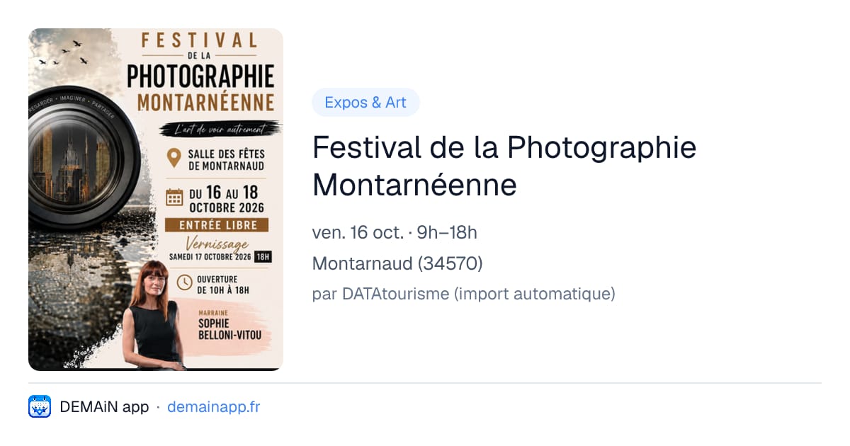Festival de la Photographie Montarnéenne — Montarnaud