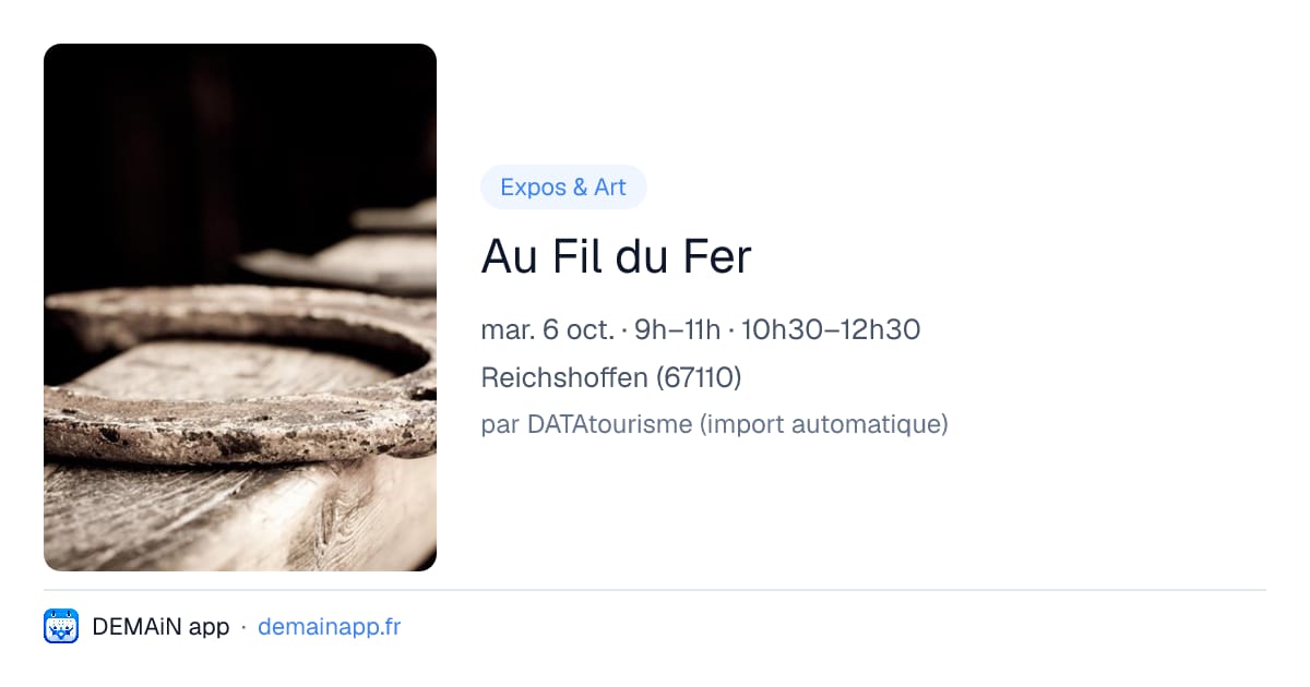 Au Fil du Fer — Reichshoffen