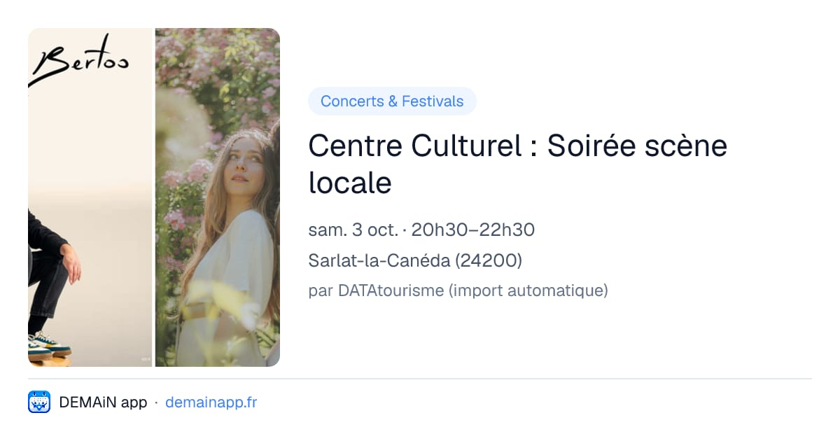 Centre Culturel : Soirée scène locale — Sarlat-la-Canéda