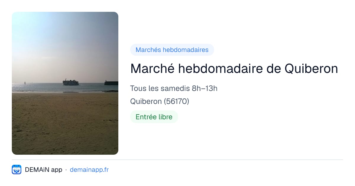 Marché hebdomadaire de Quiberon — Quiberon