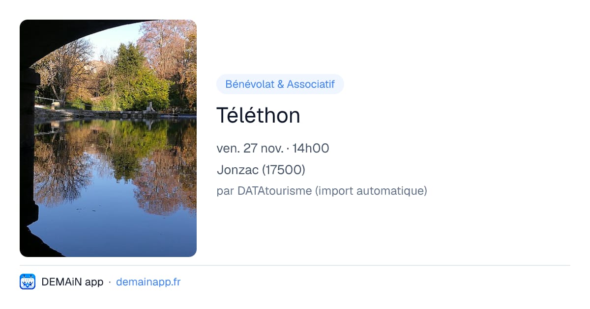 Téléthon — Jonzac