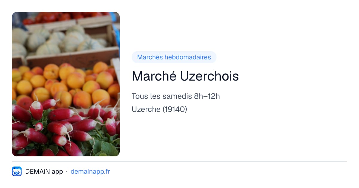 Marché Uzerchois — Uzerche