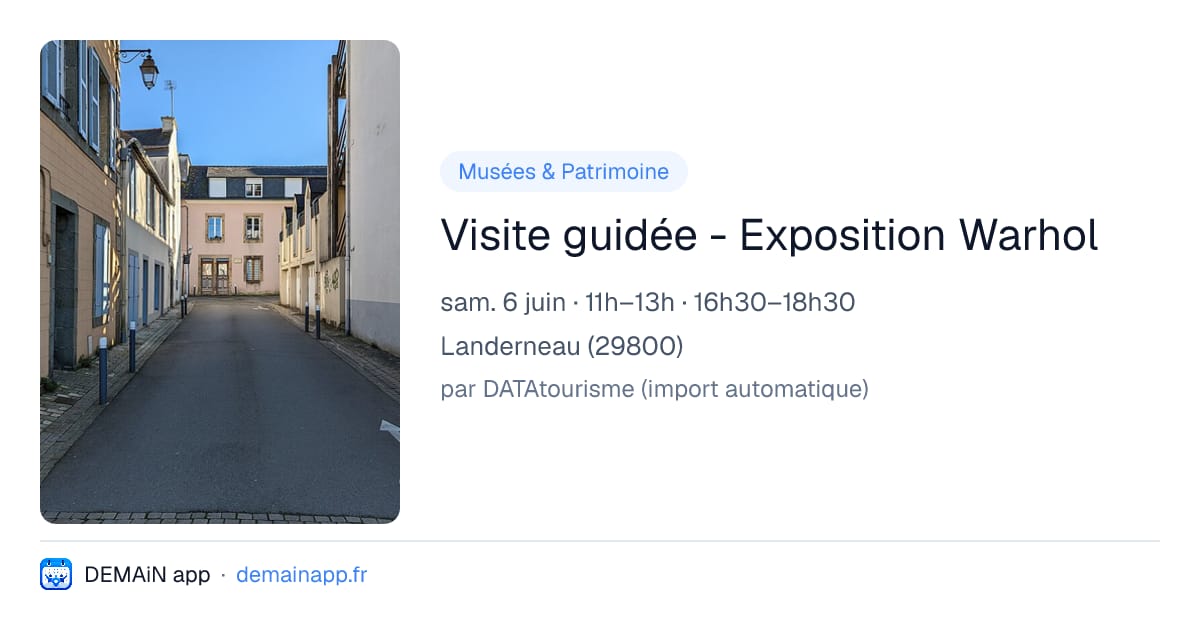 Visite guidée - Exposition Warhol — Landerneau