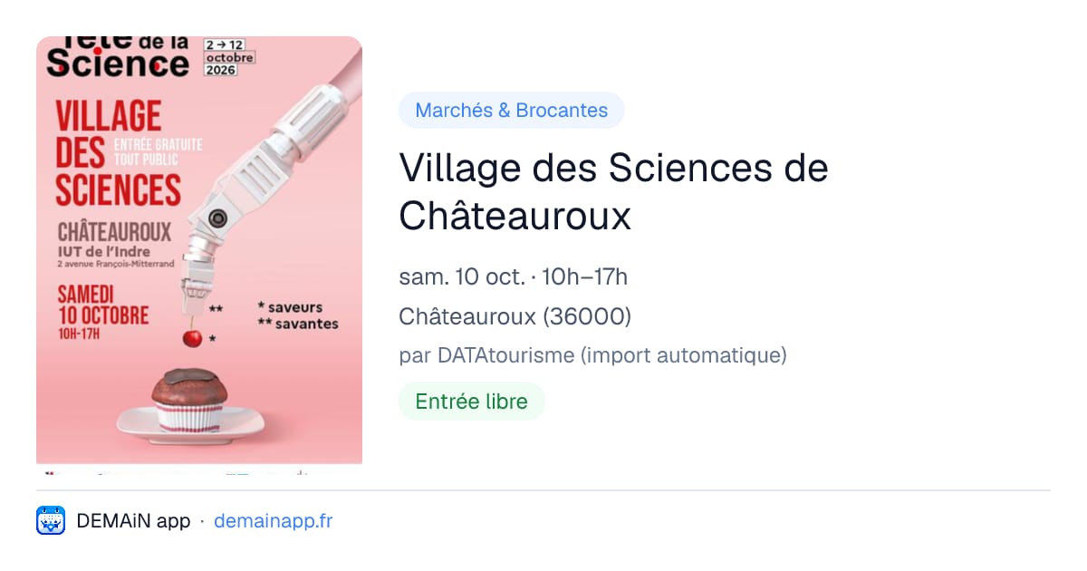 Village des Sciences de Châteauroux — Châteauroux