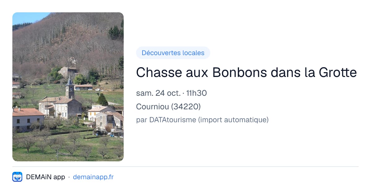 Chasse aux Bonbons dans la Grotte — Courniou