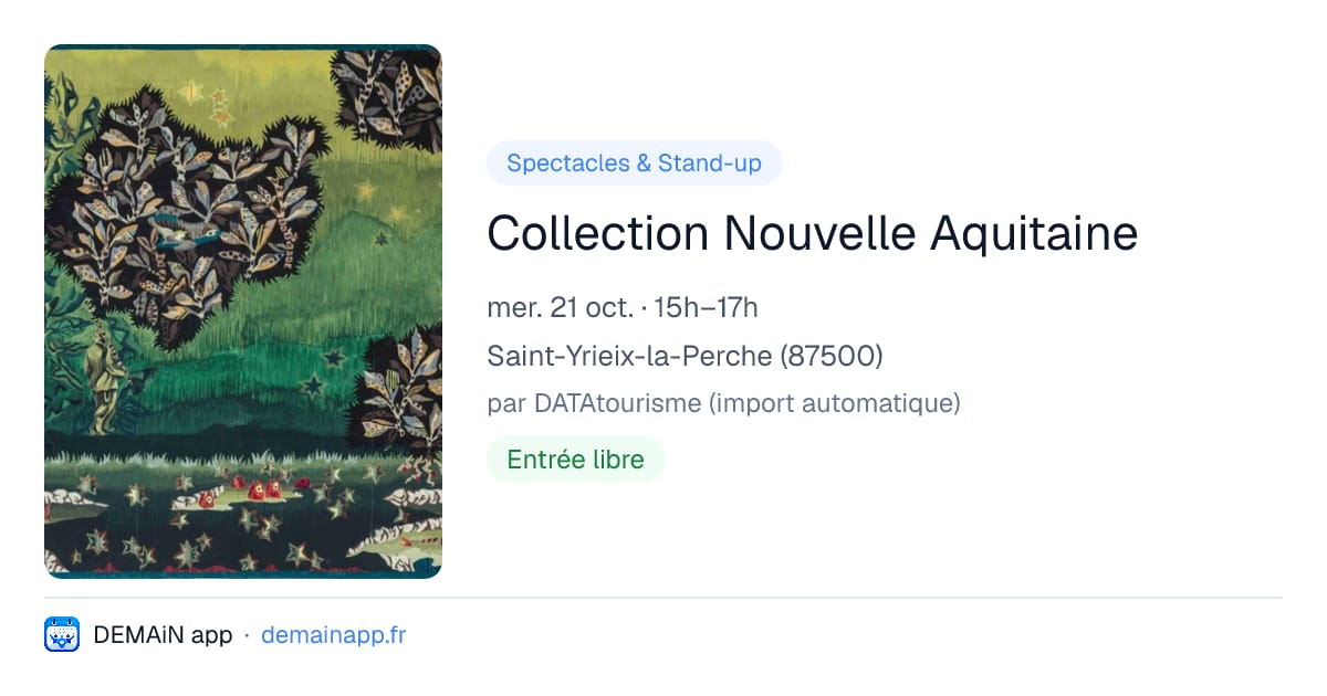 Collection Nouvelle Aquitaine — Saint-Yrieix-la-Perche