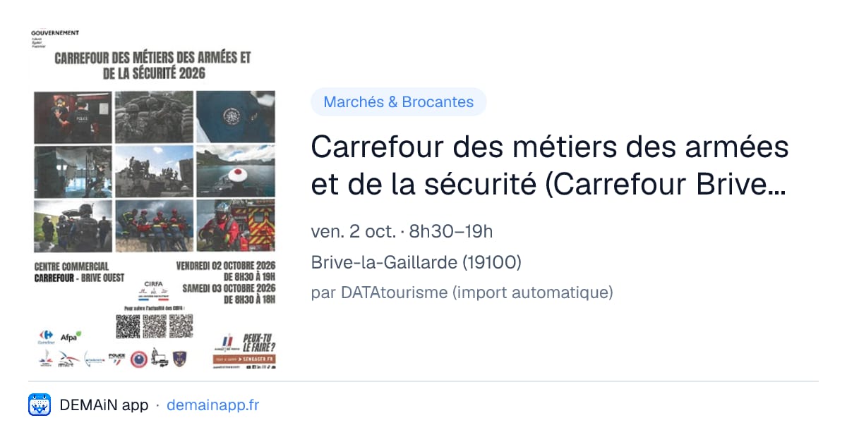Carrefour des métiers des armées et de la sécurité (Carrefour Brive Ouest) — Brive-la-Gaillarde