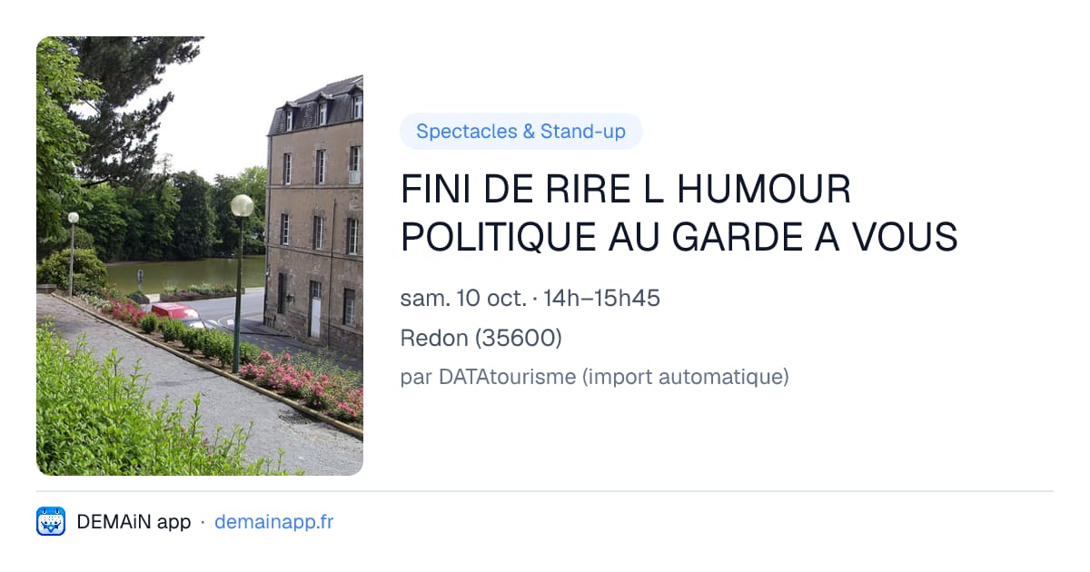 FINI DE RIRE L HUMOUR POLITIQUE AU GARDE A VOUS — Redon