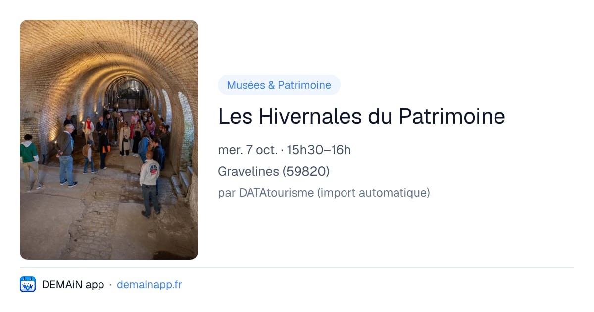 Les Hivernales du Patrimoine — Gravelines