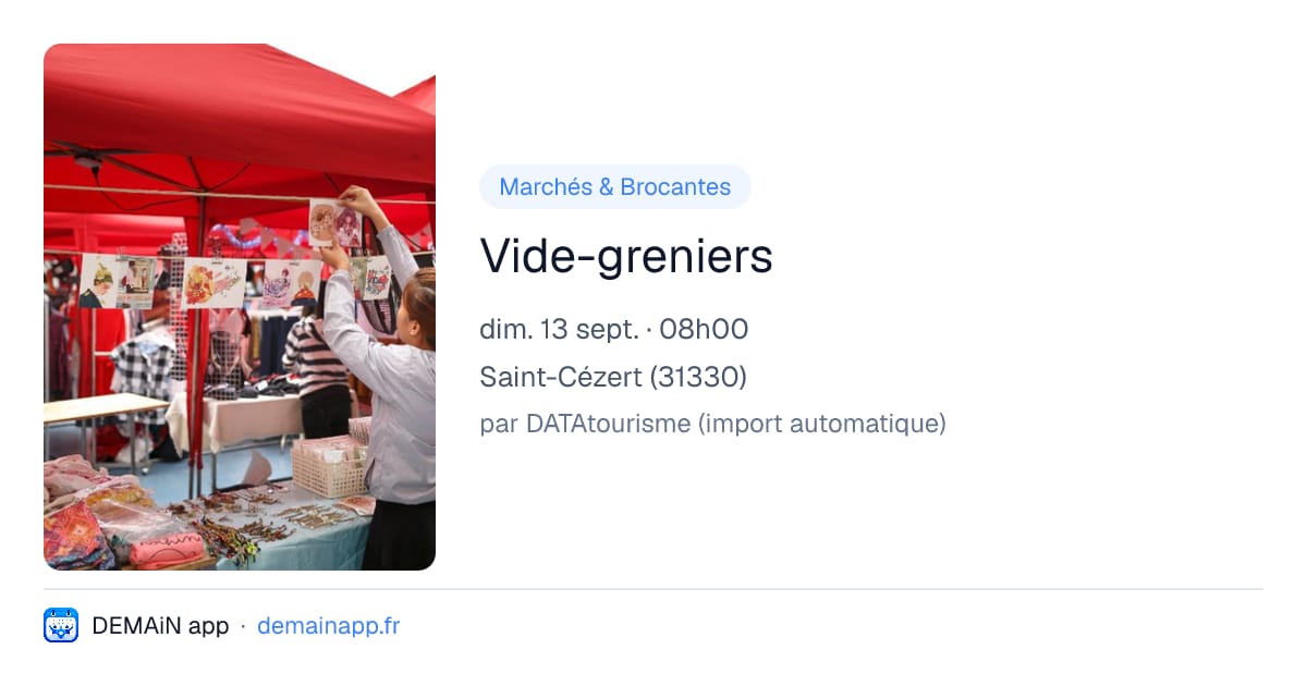 Vide-greniers — Saint-Cézert