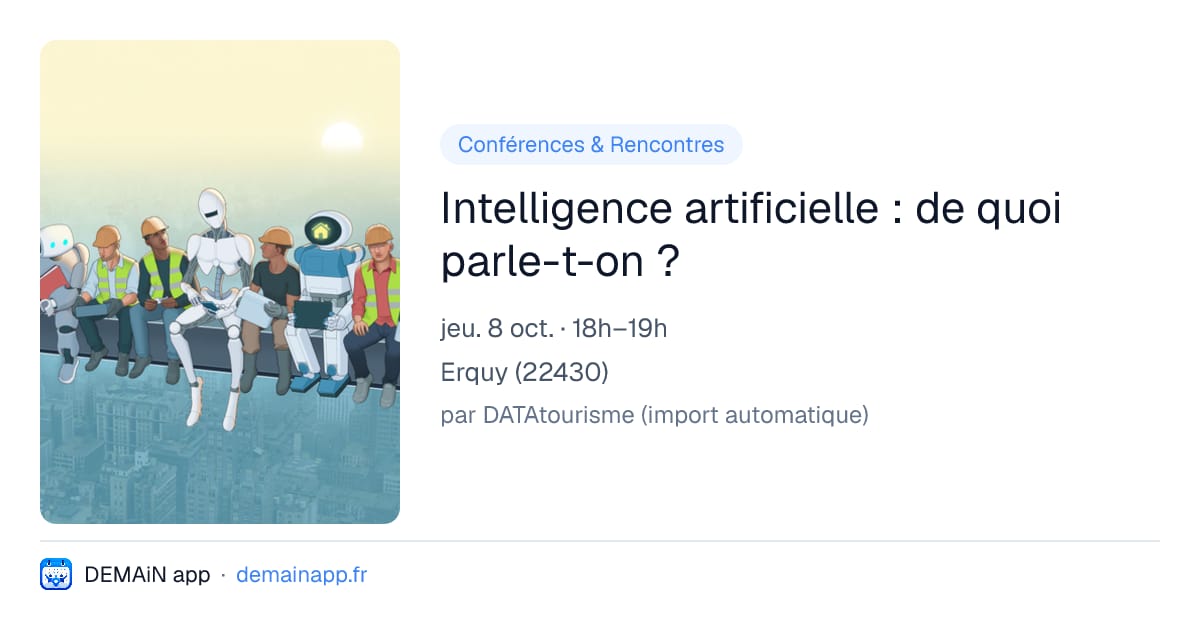 Intelligence artificielle : de quoi parle-t-on ? — Erquy