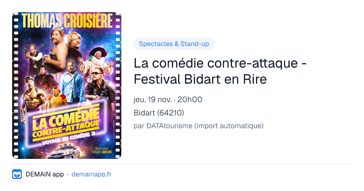 La comédie contre-attaque - Festival Bidart en Rire — Bidart