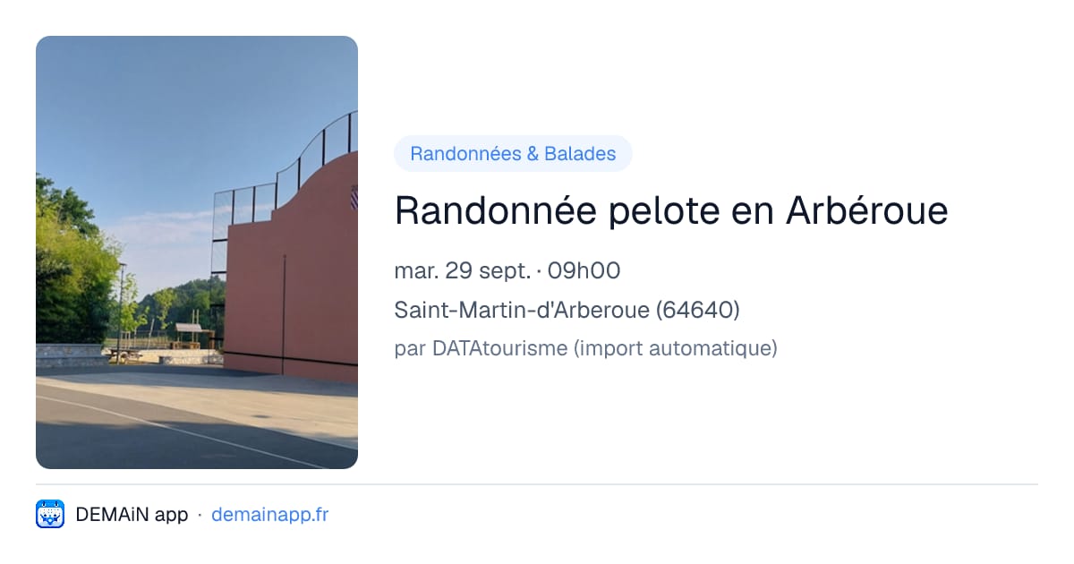 Randonnée pelote en Arbéroue — Saint-Martin-d'Arberoue