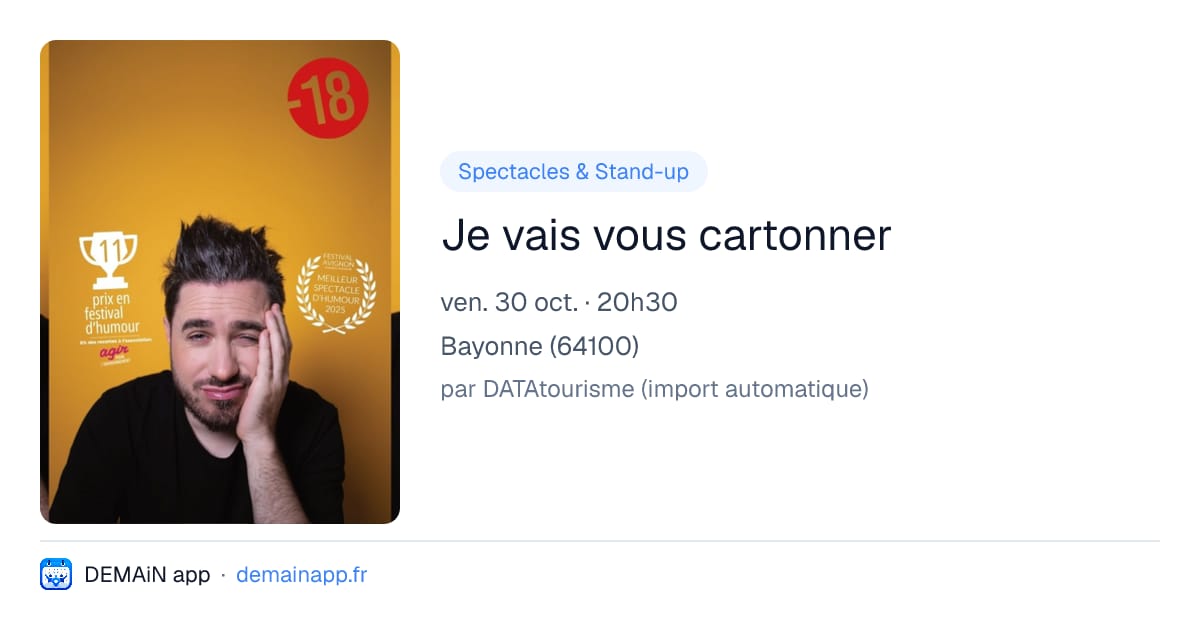 Je vais vous cartonner — Bayonne