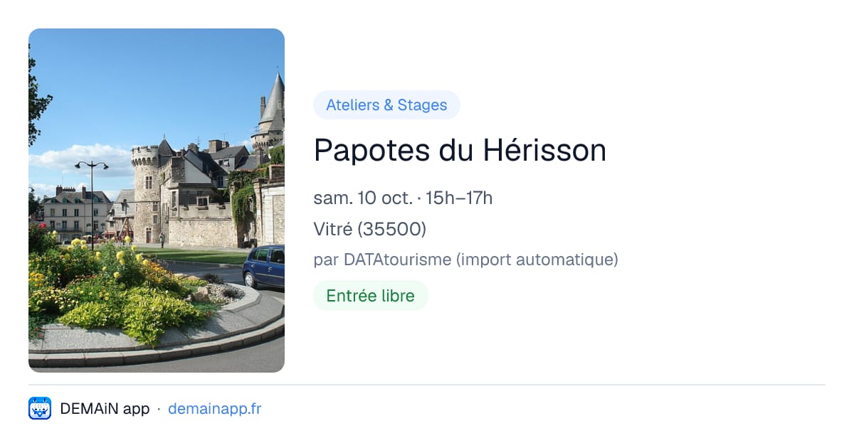Papotes du Hérisson — Vitré