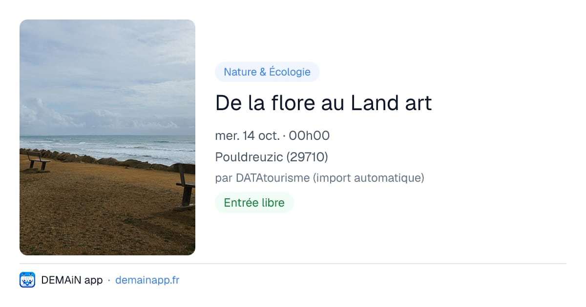 De la flore au Land art — Pouldreuzic