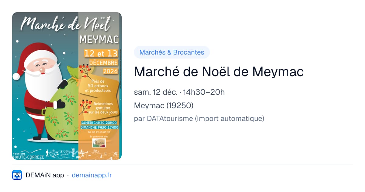 Marché de Noël de Meymac — Meymac