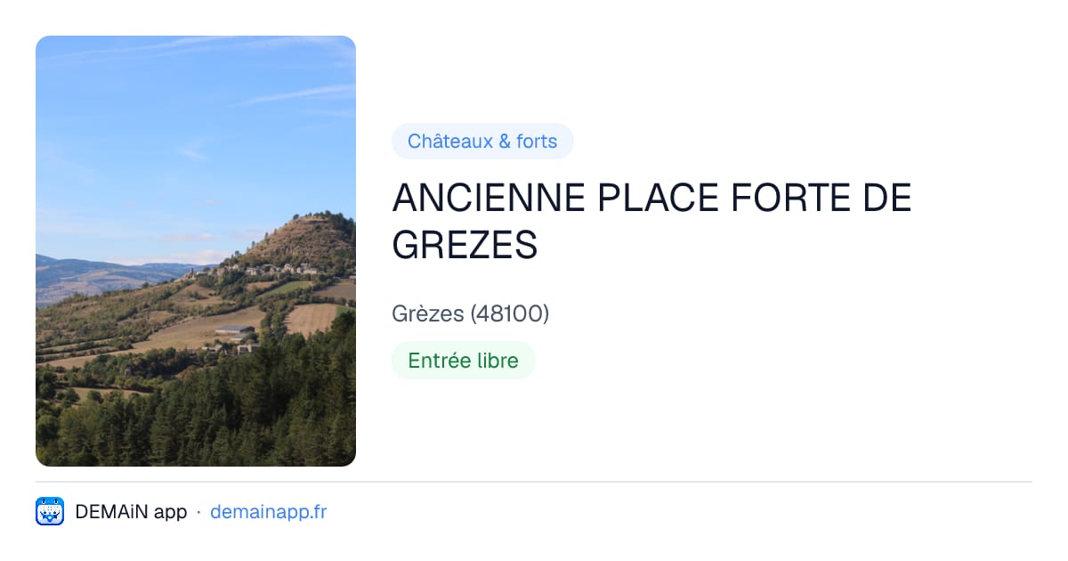 ANCIENNE PLACE FORTE DE GREZES — Grèzes