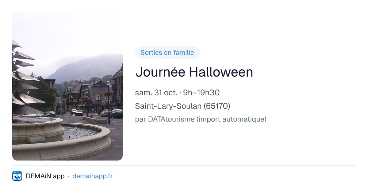 Journée Halloween — Saint-Lary-Soulan