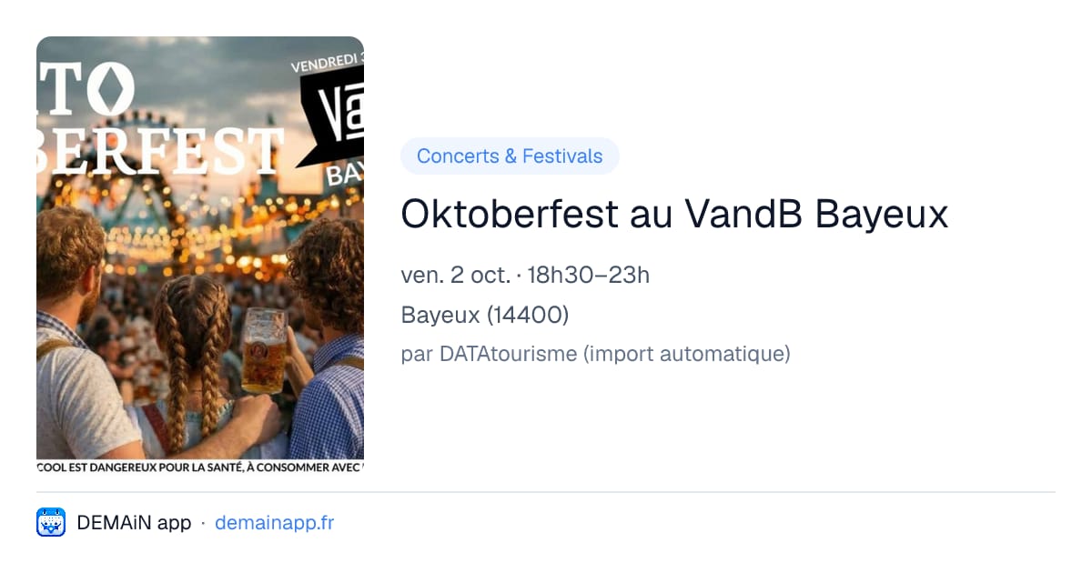 Oktoberfest au VandB Bayeux — Bayeux