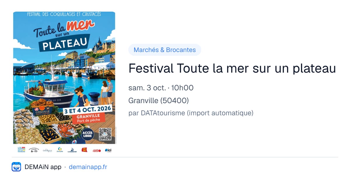 Festival Toute la mer sur un plateau — Granville
