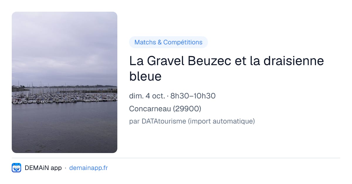 La Gravel Beuzec et la draisienne bleue — Concarneau