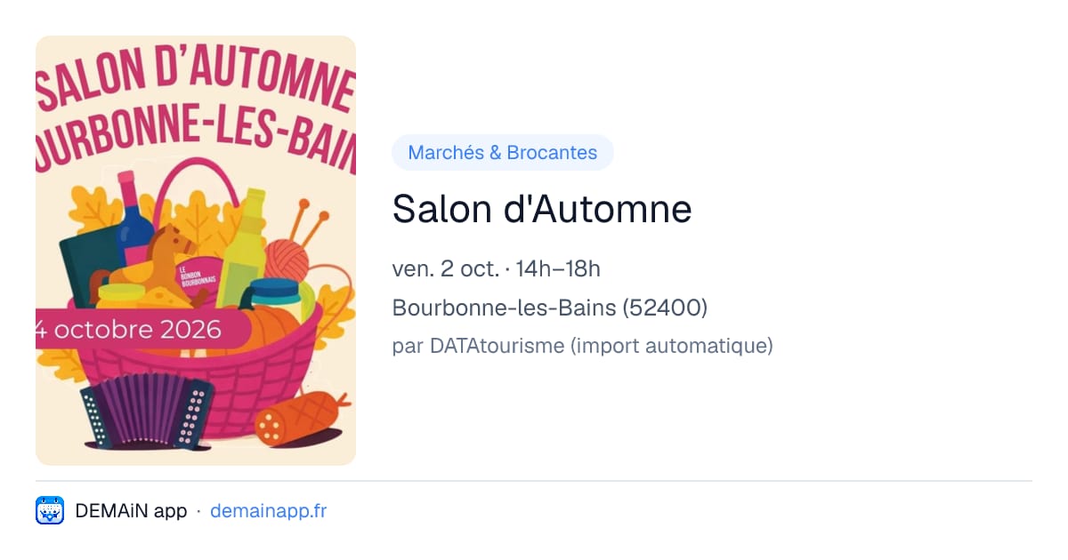 Salon d'Automne — Bourbonne-les-Bains