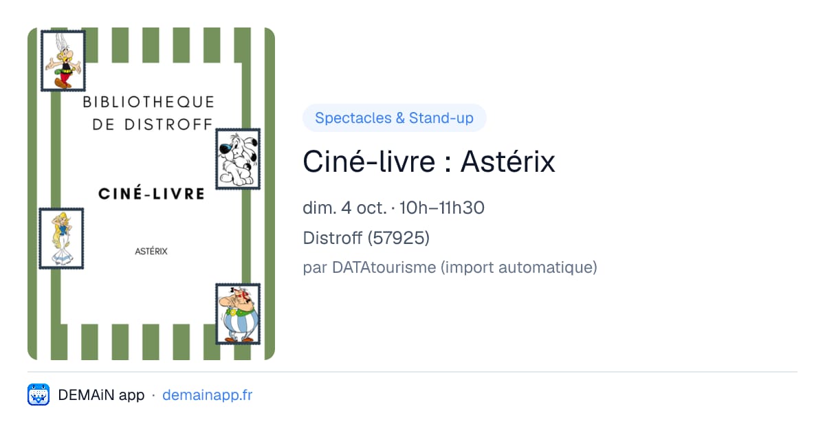 Ciné-livre : Astérix — Distroff
