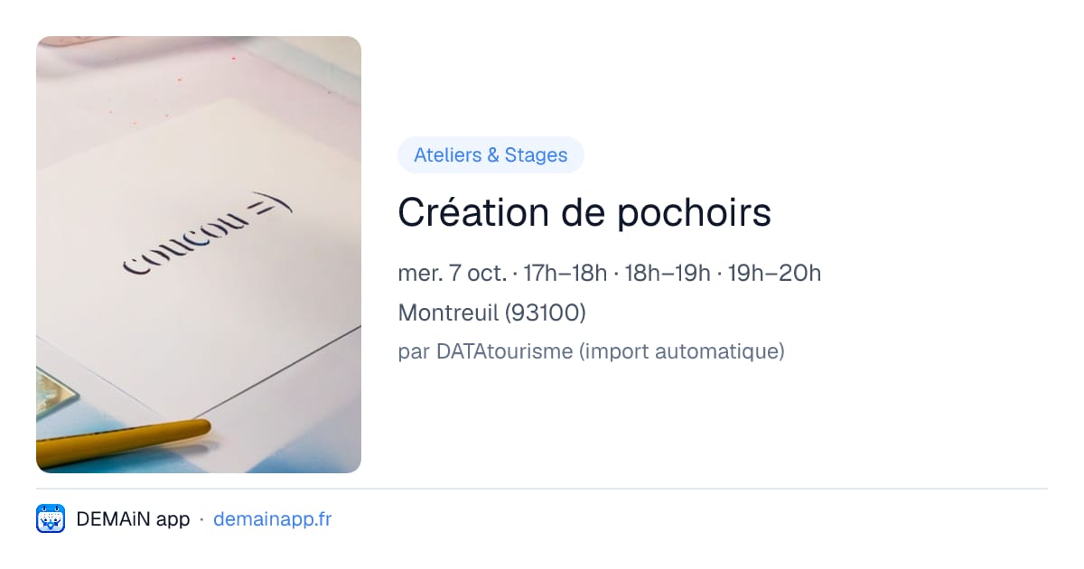 Création de pochoirs — Montreuil