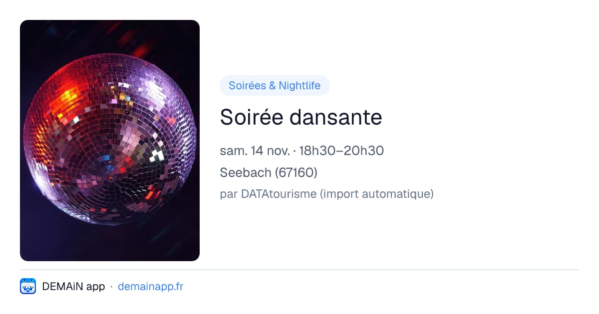 Soirée dansante — Seebach