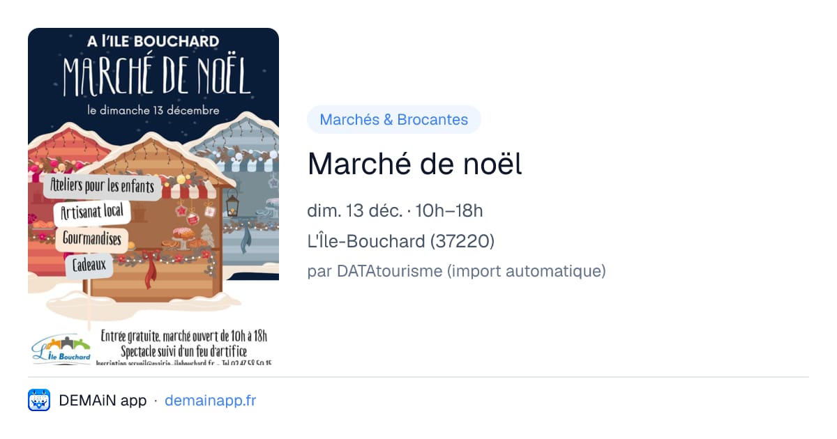 Marché de noël — L'Île-Bouchard
