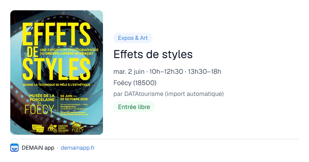 Effets de styles — Foëcy