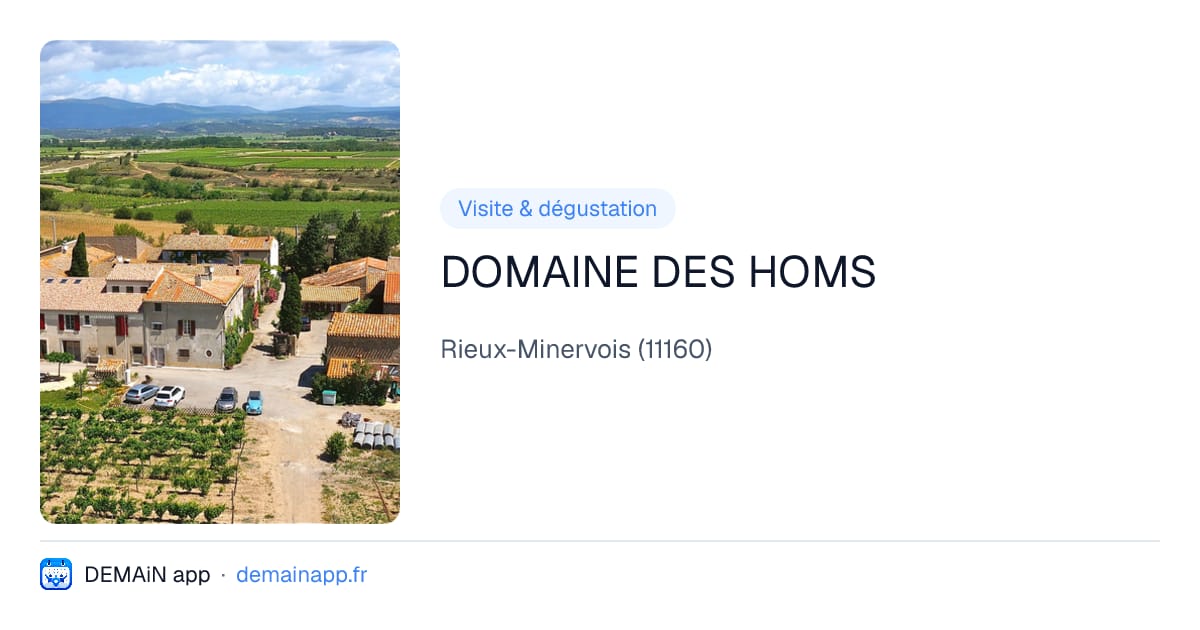 DOMAINE DES HOMS — Rieux-Minervois