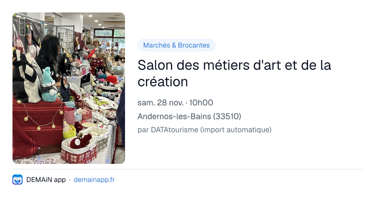 Salon des métiers d'art et de la création — Andernos-les-Bains