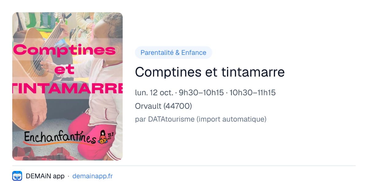 Comptines et tintamarre — Orvault