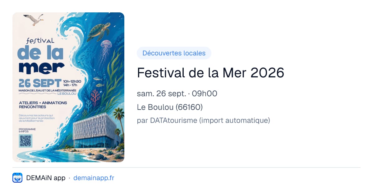 Festival de la Mer 2026 — Le Boulou
