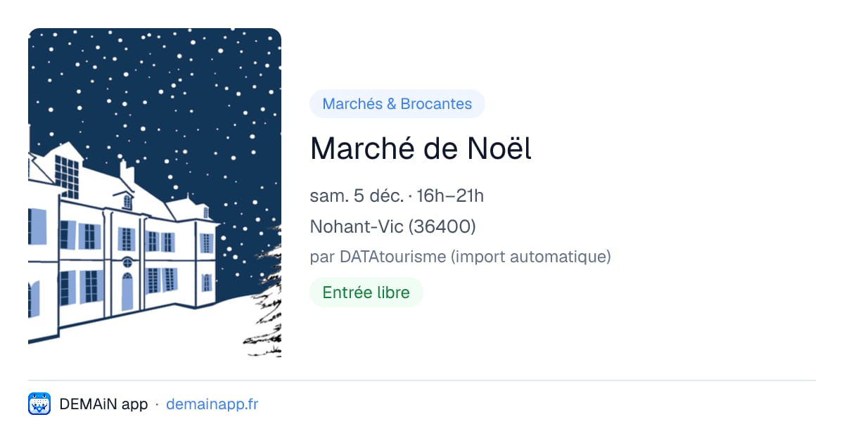 Marché de Noël — Nohant-Vic
