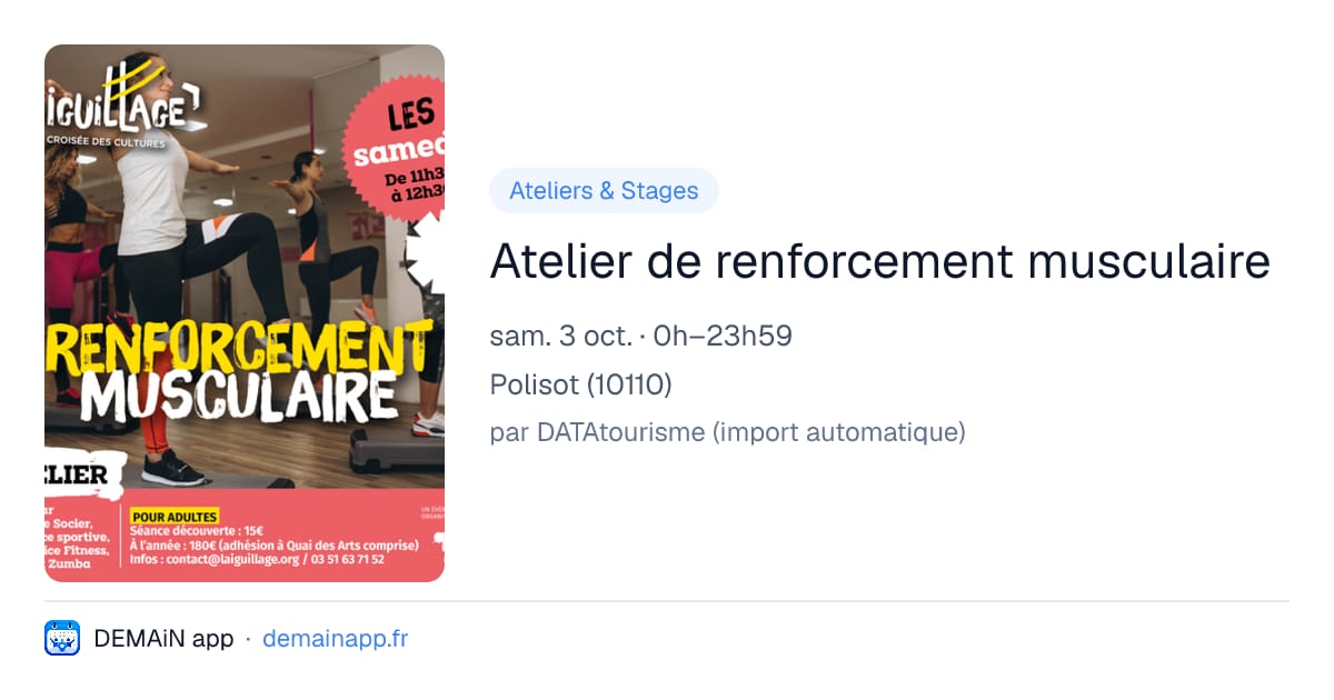 Atelier de renforcement musculaire — Polisot
