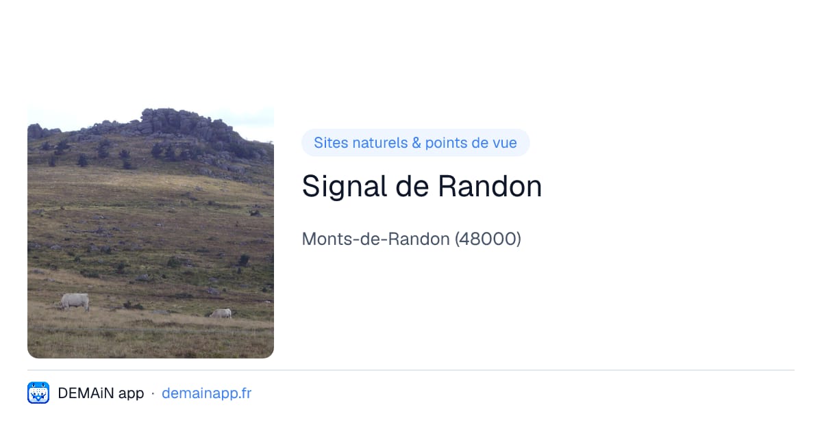 Signal de Randon — Monts-de-Randon