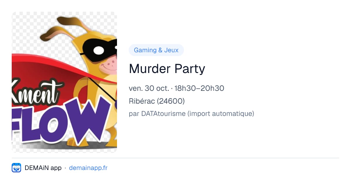 Murder Party — Ribérac